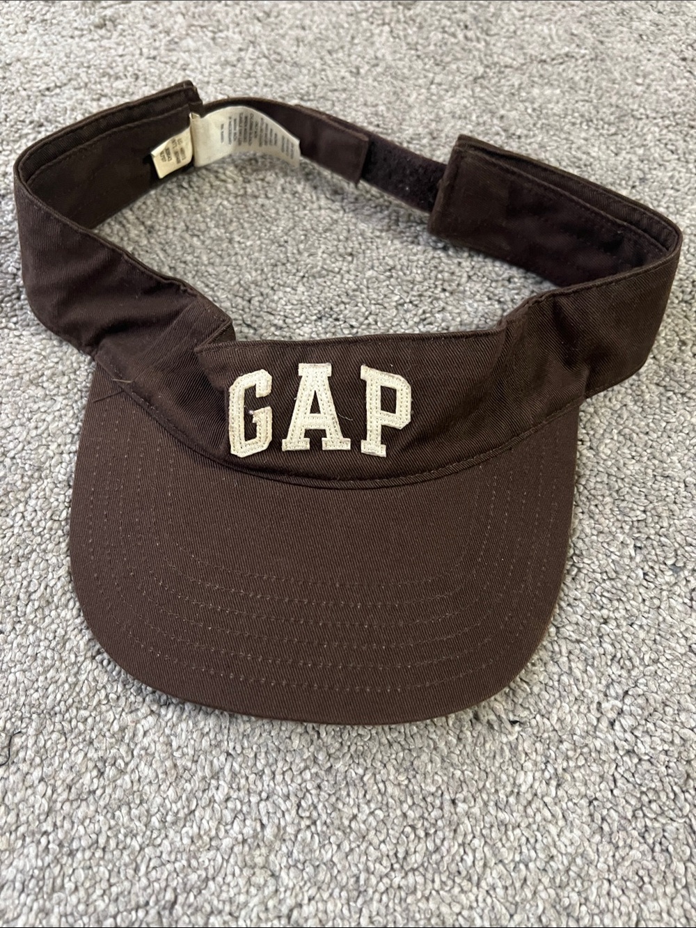 GAP Brown Kids Visor with White Embroidered Logo